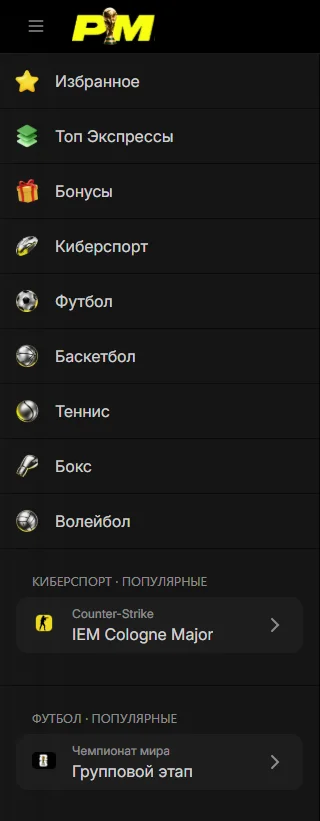 Выбор языка